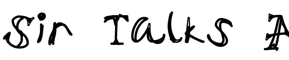 Sir-Talks-A-Lot font family download free