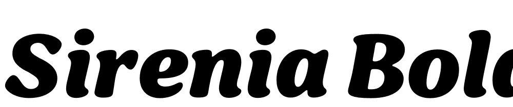 Sirenia-Bold-Italic font family download free