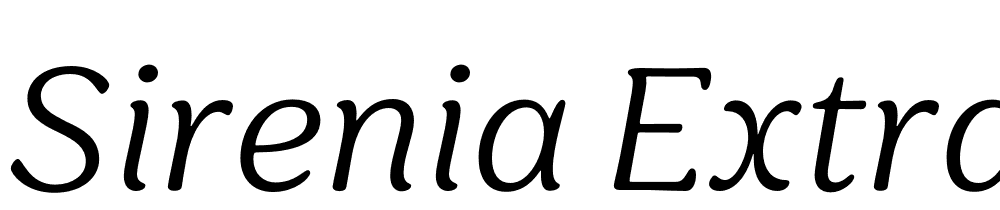 Sirenia-ExtraLight-Italic font family download free