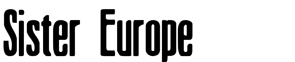 Sister-Europe font family download free