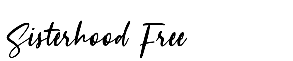 Sisterhood Free font family download free