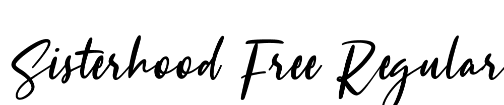 Sisterhood-Free-Regular font family download free