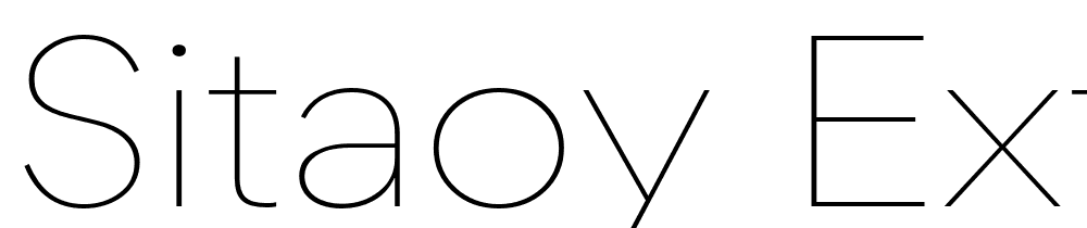 Sitaoy-Extra-Light font family download free