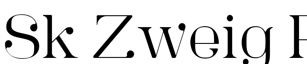 SK Zweig Rounded font family download free