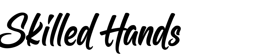 Skilled Hands font family download free