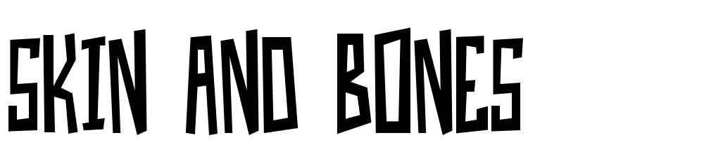 Skin-And-Bones font family download free