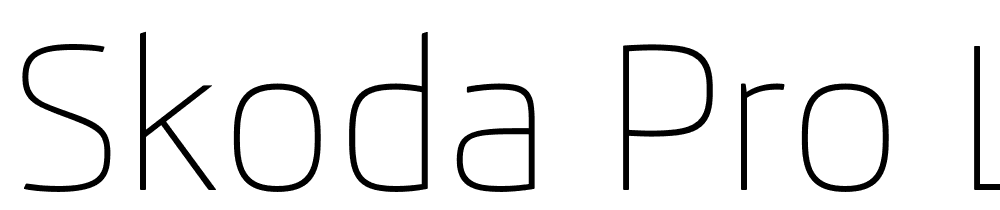 Skoda-Pro-Light font family download free