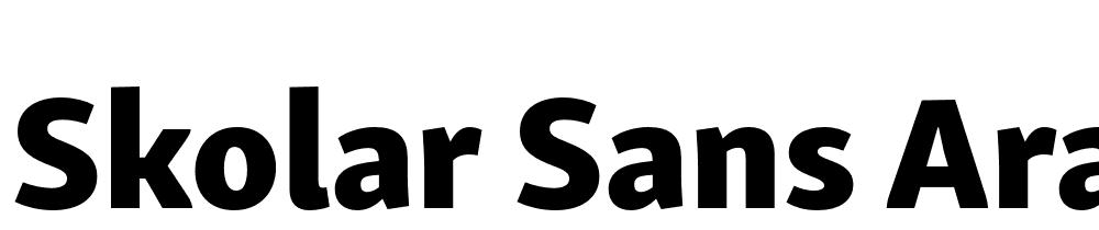 Skolar-Sans-Arabic-Eb font family download free