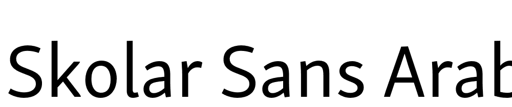 Skolar Sans Arabic font family download free