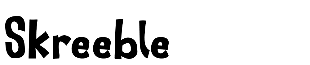 SKREEBLE font family download free