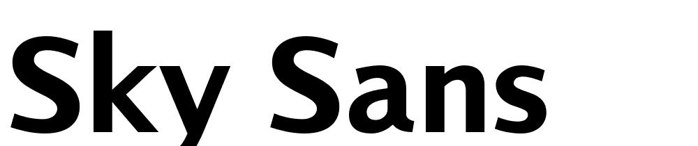 Sky Sans font family download free