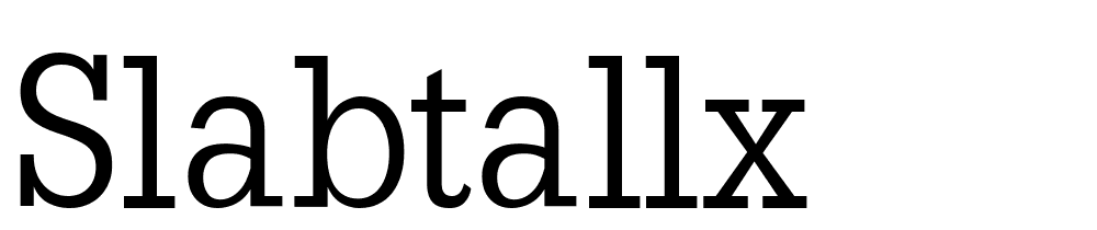 SlabTallX font family download free