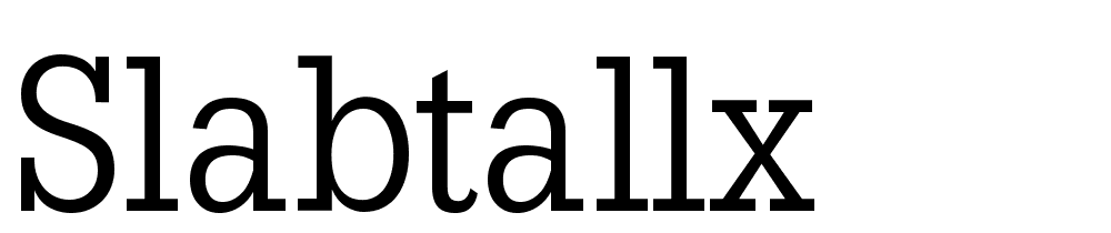 SlabTallX font family download free