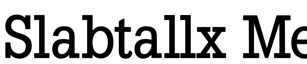 SlabTallX-Medium font family download free