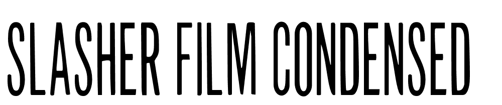 Slasher-Film-Condensed font family download free