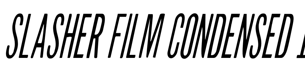 Slasher-Film-Condensed-Italic font family download free