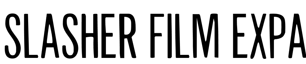 Slasher-Film-Expanded font family download free