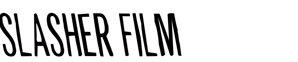 slasher-film font family download free