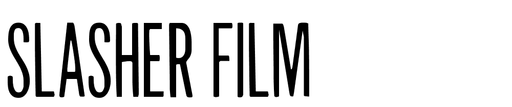 Slasher Film font family download free