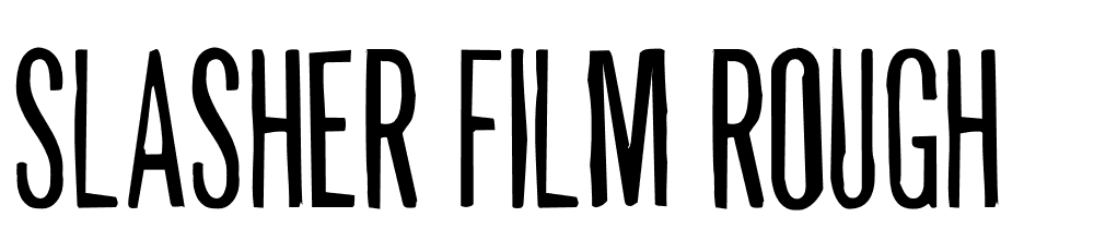 Slasher-Film-Rough font family download free