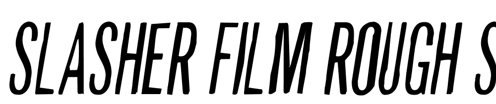 Slasher-Film-Rough-Semi-Italic font family download free