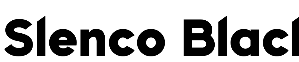 Slenco-Black font family download free