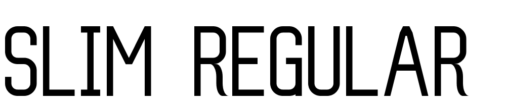 Slim-Regular font family download free