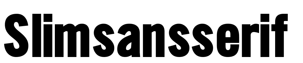 slimsansserif font family download free