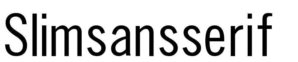 SlimSansSerif font family download free