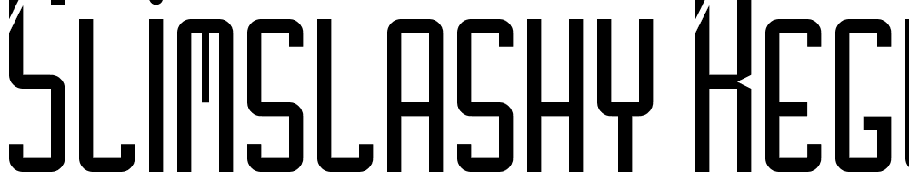 SlimSlashy-Regular font family download free