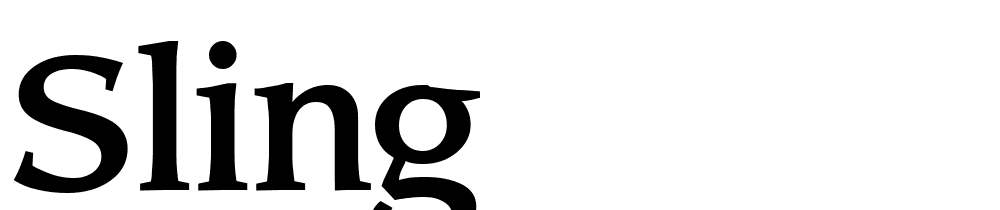 Sling font family download free