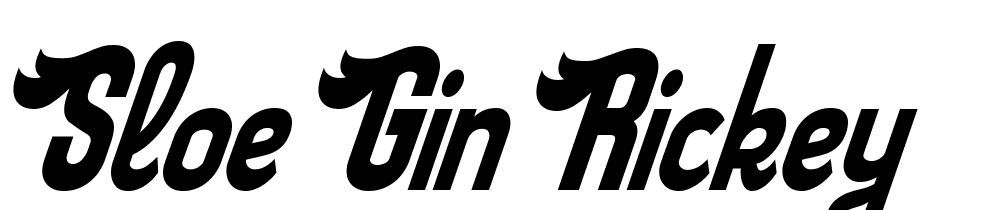 Sloe Gin Rickey font family download free