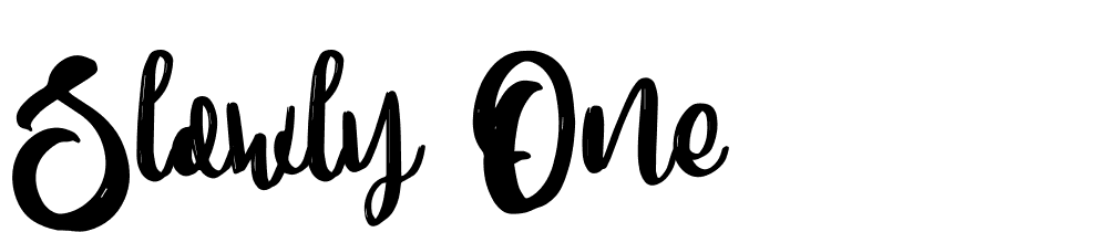 Slowly One font family download free