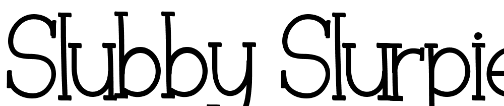 Slubby-Slurpie font family download free