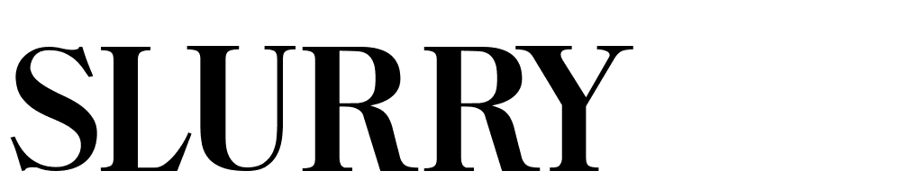 Slurry font family download free