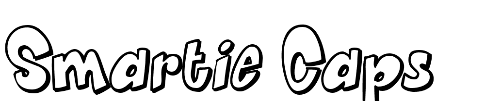 Smartie CAPS font family download free