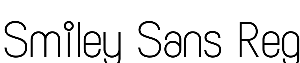 Smiley-Sans-Regular font family download free