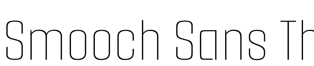 Smooch-Sans-Thin font family download free