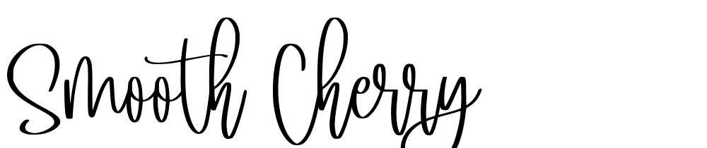 Smooth-Cherry font family download free