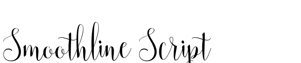 Smoothline-Script font family download free