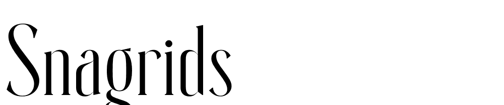 Snagrids font family download free