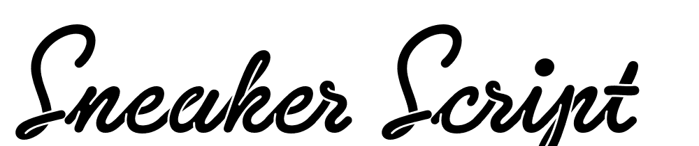 Sneaker Script font family download free