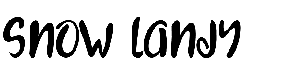 snow_landy font family download free