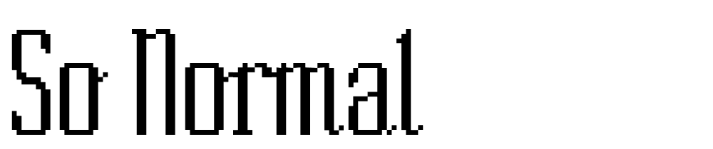 So-Normal font family download free