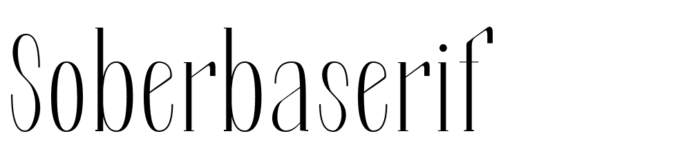 SoberbaSerif font family download free