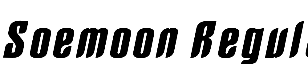 Soemoon-Reguler font family download free