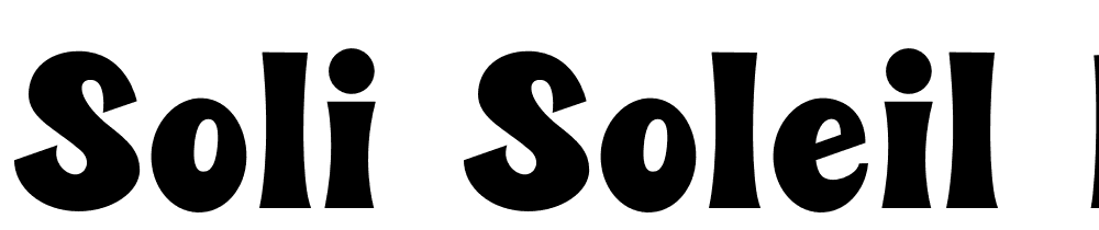 Soli-Soleil-Bold font family download free