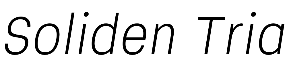 soliden-trial font family download free