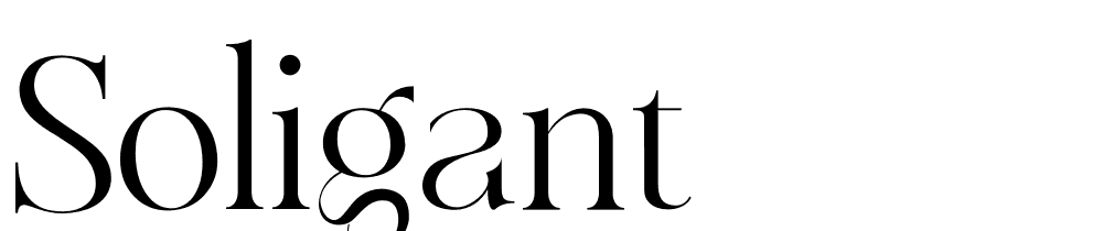 Soligant font family download free