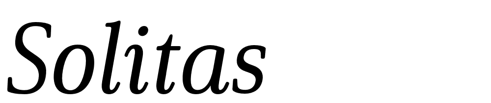 Solitas font family download free